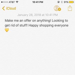 Make me an offer on anything from my closet!